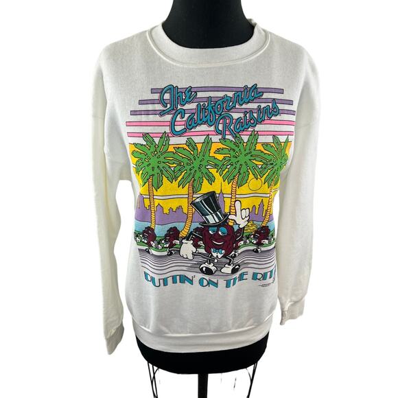 The California Raisins "Puttin on the Ritz" Top Long Sleeve Cotton Sz L VINTAGE - Picture 1 of 13